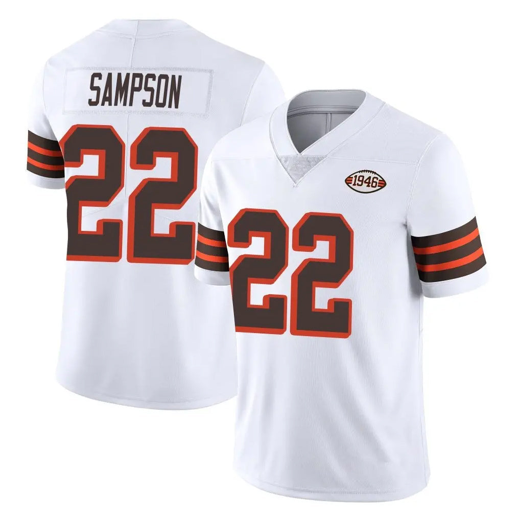 harde C.Browns #22 Dylan Sampson Player White Limited  Vapor 1946 Collection Alternate Game Stitched Jerseys