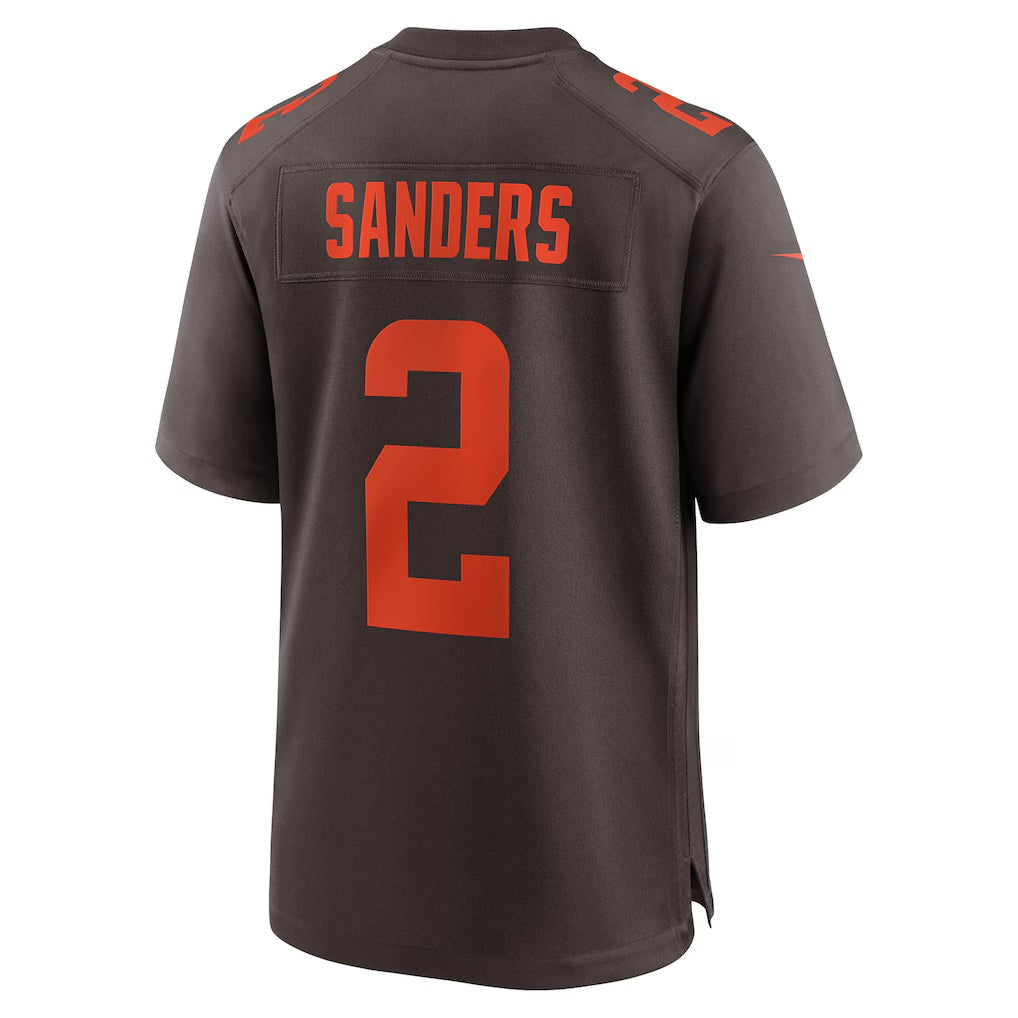 harde C.Browns #2 Shedeur Sanders Brown Alternate Game Stitched Jerseys