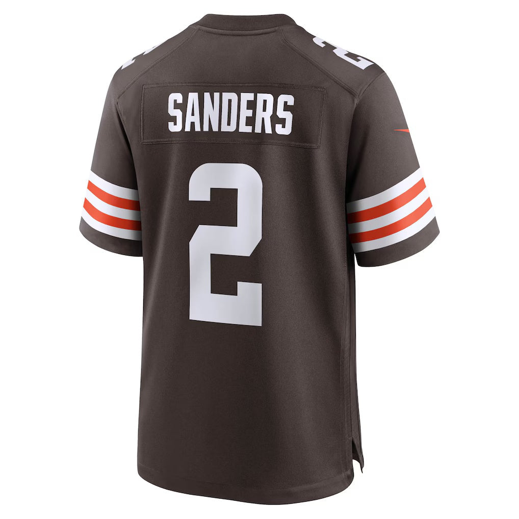 harde C.Browns #2 Shedeur Sanders Brown Game Stitched Jerseys