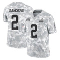 harde C.Browns #2 Shedeur Sanders Player Arctic Camo Salute to Service Limited Home Game Stitched Jerseys
