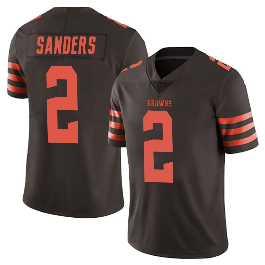harde C.Browns #2 Shedeur Sanders Player Browns Color Rush Limited Home Game Stitched Jerseys