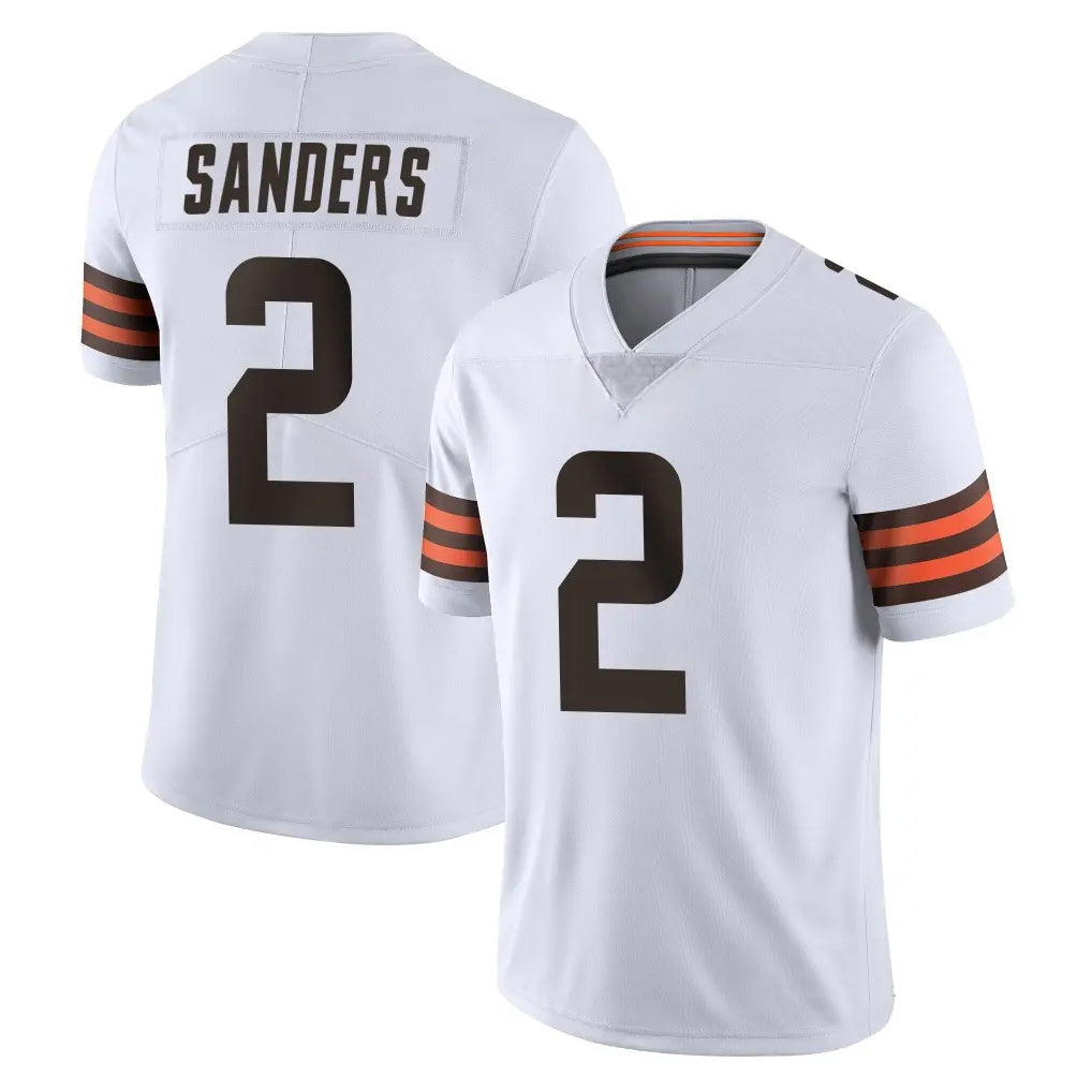 harde C.Browns #2 Shedeur Sanders Player White Vapor Untouchable Limited Home Game Stitched Jerseys