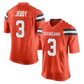hardeC.Browns #3 Jerry Jeudy Player Orange Game Stitched Jerseys