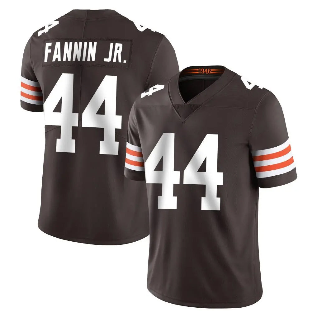 harde C.Browns #44 Harold Fannin Jr. Player Brown Color Vapor Untouchable Limited Home Game Stitched Jerseys