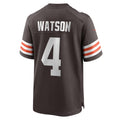 harde C.Browns #4 Deshaun Watson Brown Game Stitched Jerseys