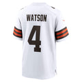 harde C.Browns #4 Deshaun Watson White Game Stitched Jerseys