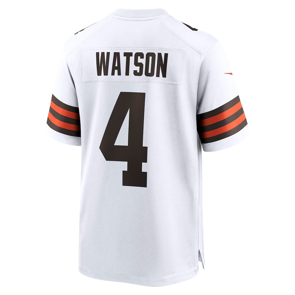 harde C.Browns #4 Deshaun Watson White Game Stitched Jerseys
