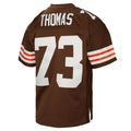 harde C.Browns #73 Joe Thomas Mitchell & Ness Brown Legacy Replica Stitched Jerseys