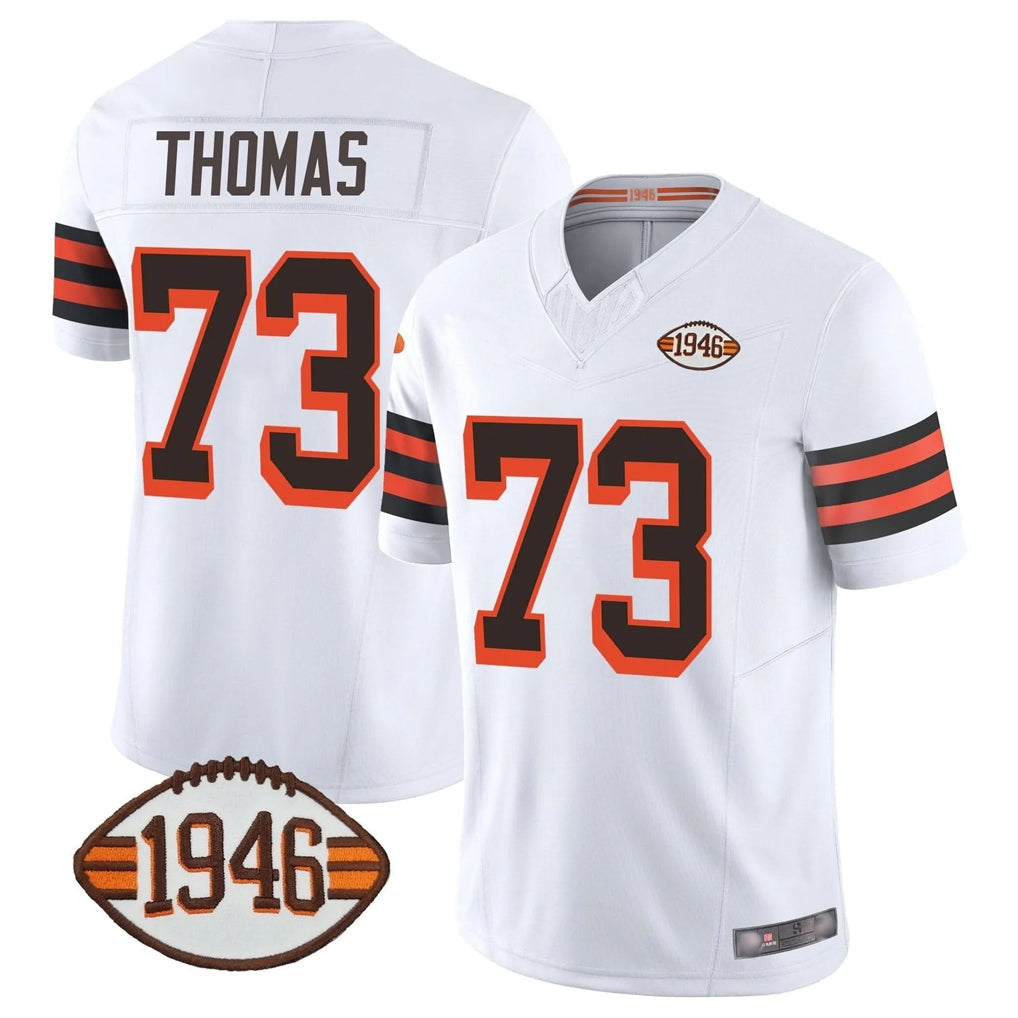 harde C.Browns #73 Joe Thomas Player White Limited Vapor F.U.S.E. Alternate Game Stitched Jerseys