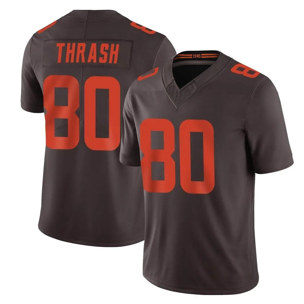 harde C.Browns #80 Jamari Thrash Player Brown Limited Vapor F.U.S.E. Alternate Game Stitched Jerseys