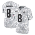 harde C.Browns #8 Dillon Gabriel Player Arctic Camo Salute to Service Limited Home Game Stitched Jerseys