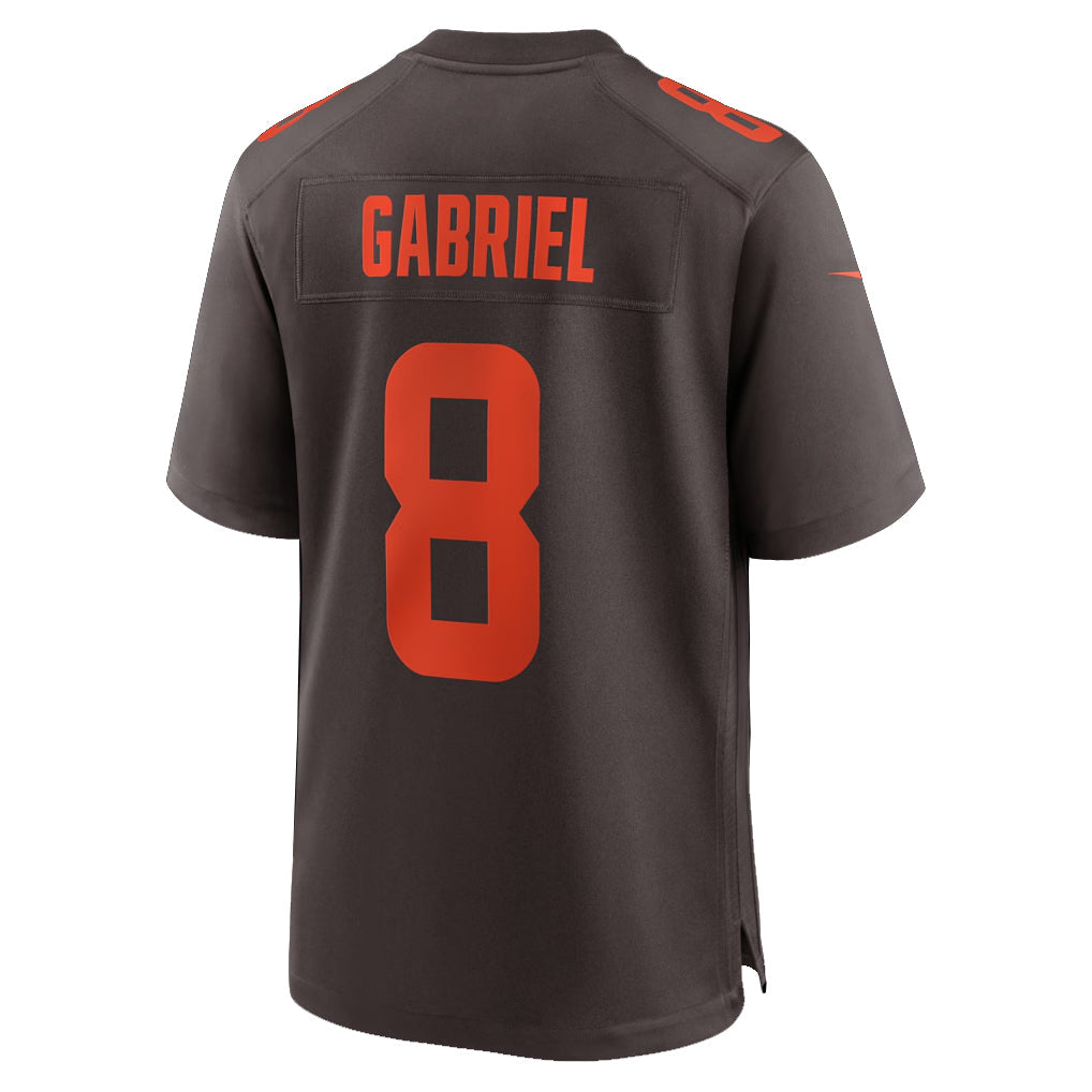 harde C.Browns #8 Dillon Gabriel Player Brown Game Stitched Jerseys