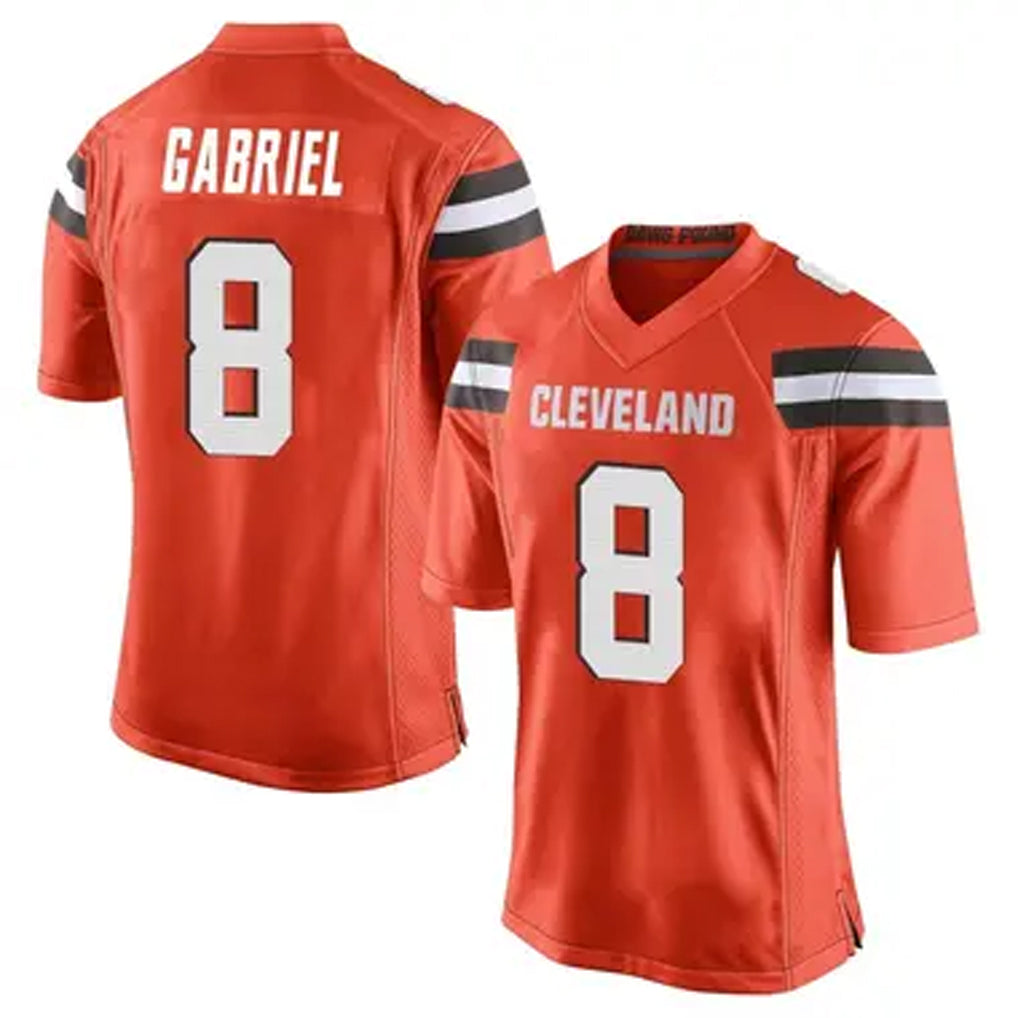 harde C.Browns #8 Dillon Gabriel Player Orange Game Stitched Jerseys