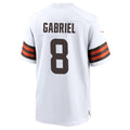harde C.Browns #8 Dillon Gabriel Player White Home Game Stitched Jerseys