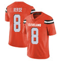 harde C.Browns #8 Jared Verse Player Orange Alternate Vapor Untouchable Limited Home Game Stitched Jerseys