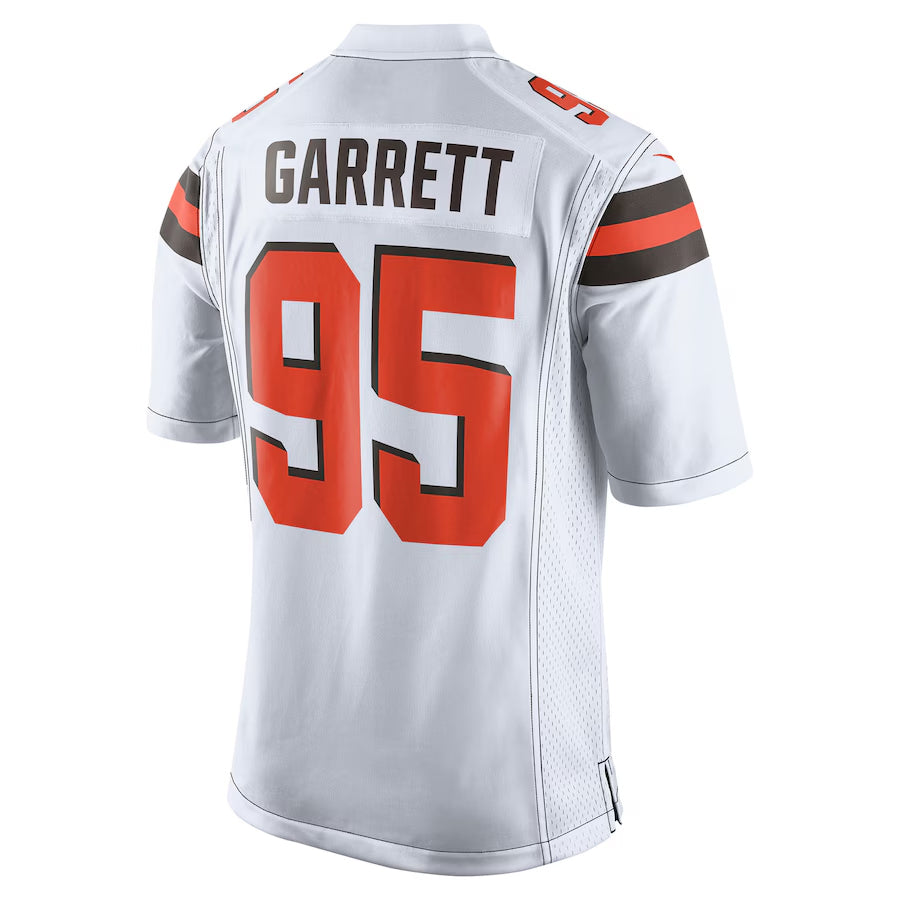 harde C.Browns #95 Myles Garrett Player White Game Stitched Jerseys