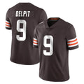 harde C.Browns #9 Grant Delpit Player Brown Color Vapor Untouchable Limited Home Game Stitched Jerseys