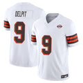 harde C.Browns #9 Grant Delpit Player White Limited Vapor F.U.S.E. Alternate Game Stitched Jerseys