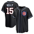 harde C.Cubs #15 Carson Kelly Player Black Fashion Out Game Stitched Jerseys