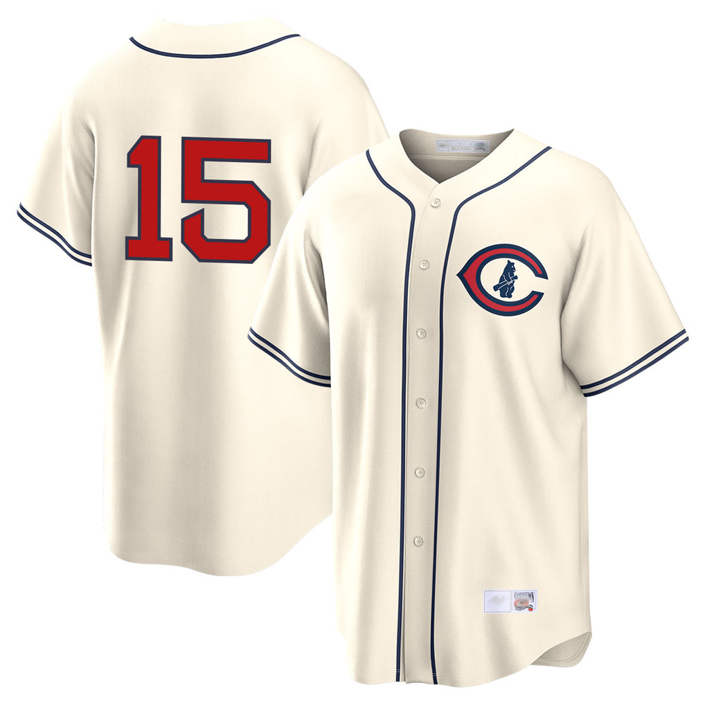 harde C.Cubs #15 Carson Kelly Player Cream Field of Dreams Home Game Stitched Jerseys