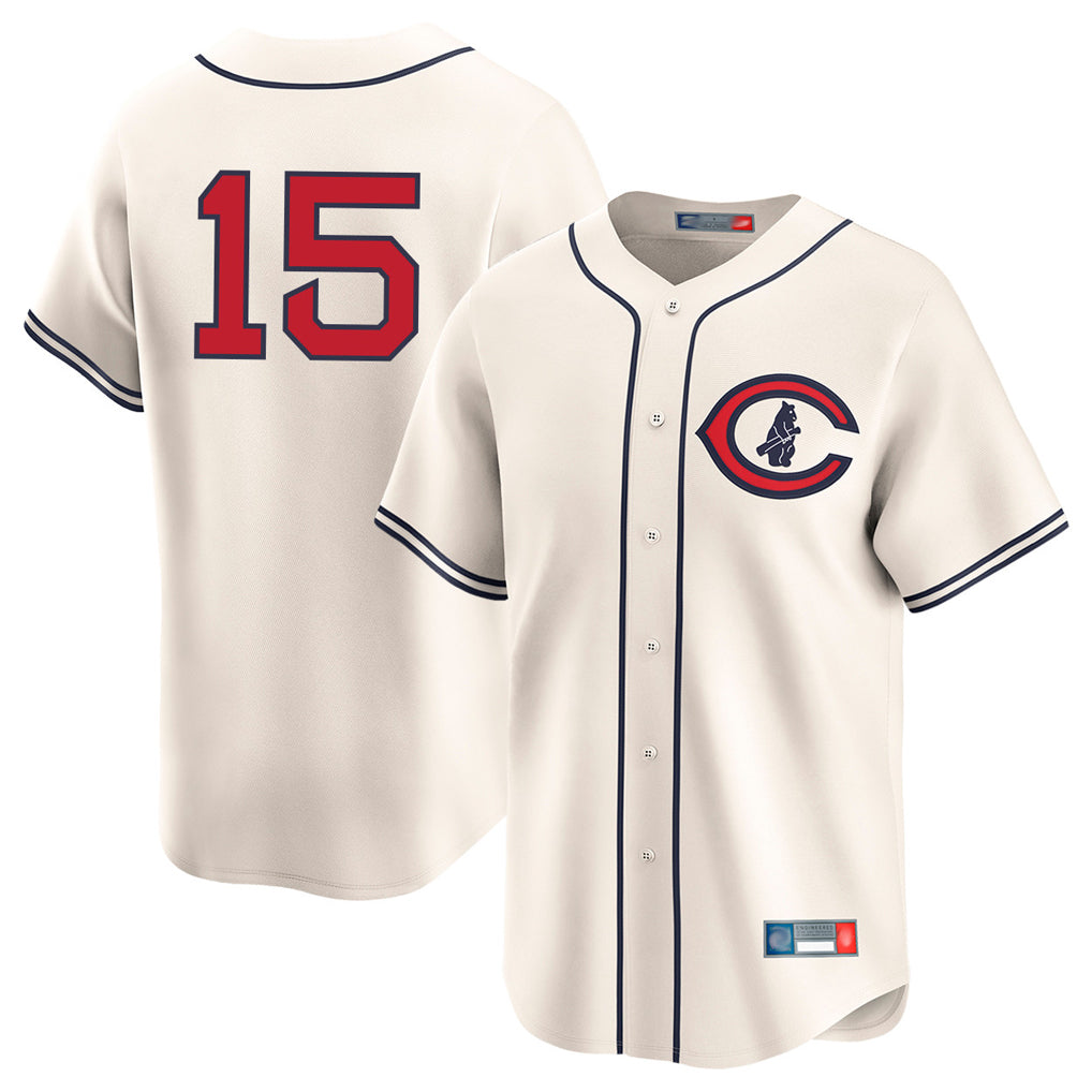 harde C.Cubs #15 Carson Kelly Player Cream Field of Dreams Limited Home Game Stitched Jerseys