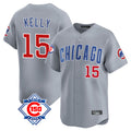 harde C.Cubs #15 Carson Kelly Player Gray Road 150th Anniversary Limited Home Stitched Jerseys