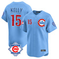 harde C.Cubs #15 Carson Kelly Player Light Blue 150th Anniversary Limited Home Stitched Jerseys