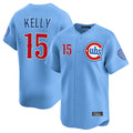 harde C.Cubs #15 Carson Kelly Player Light Blue Limited Home Stitched Jerseys
