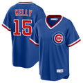 harde C.Cubs #15 Carson Kelly Player Royal T-shirt Cooperstown Collection Limited Stitched Jerseys