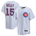 harde C.Cubs #15 Carson Kelly Player White Limited Home Game Stitched Jerseys