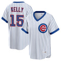 harde C.Cubs #15 Carson Kelly Player White T-shirt Cooperstown Collection Limited Stitched Jerseys