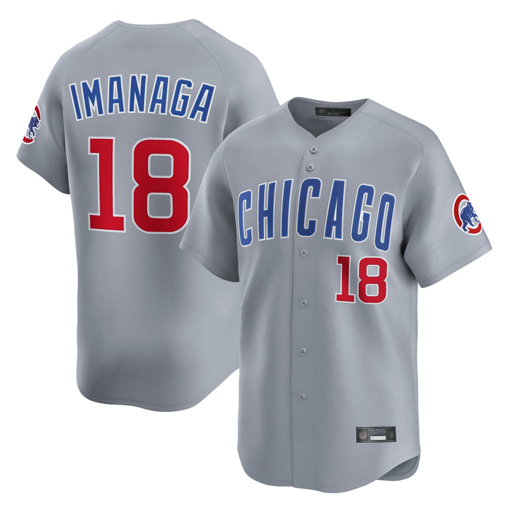 harde C.Cubs #18 Shota Imanaga Player Gray Road Limited Home Stitched Jerseys