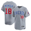 harde C.Cubs #18 Shota Imanaga Player Gray Road Limited Home Stitched Jerseys
