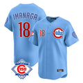 harde C.Cubs #18 Shota Imanaga Player Light Blue 150th Anniversary Limited Home Stitched Jerseys