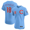 harde C.Cubs #18 Shota Imanaga Player Light Blue Limited Elite Home Stitched Jerseys