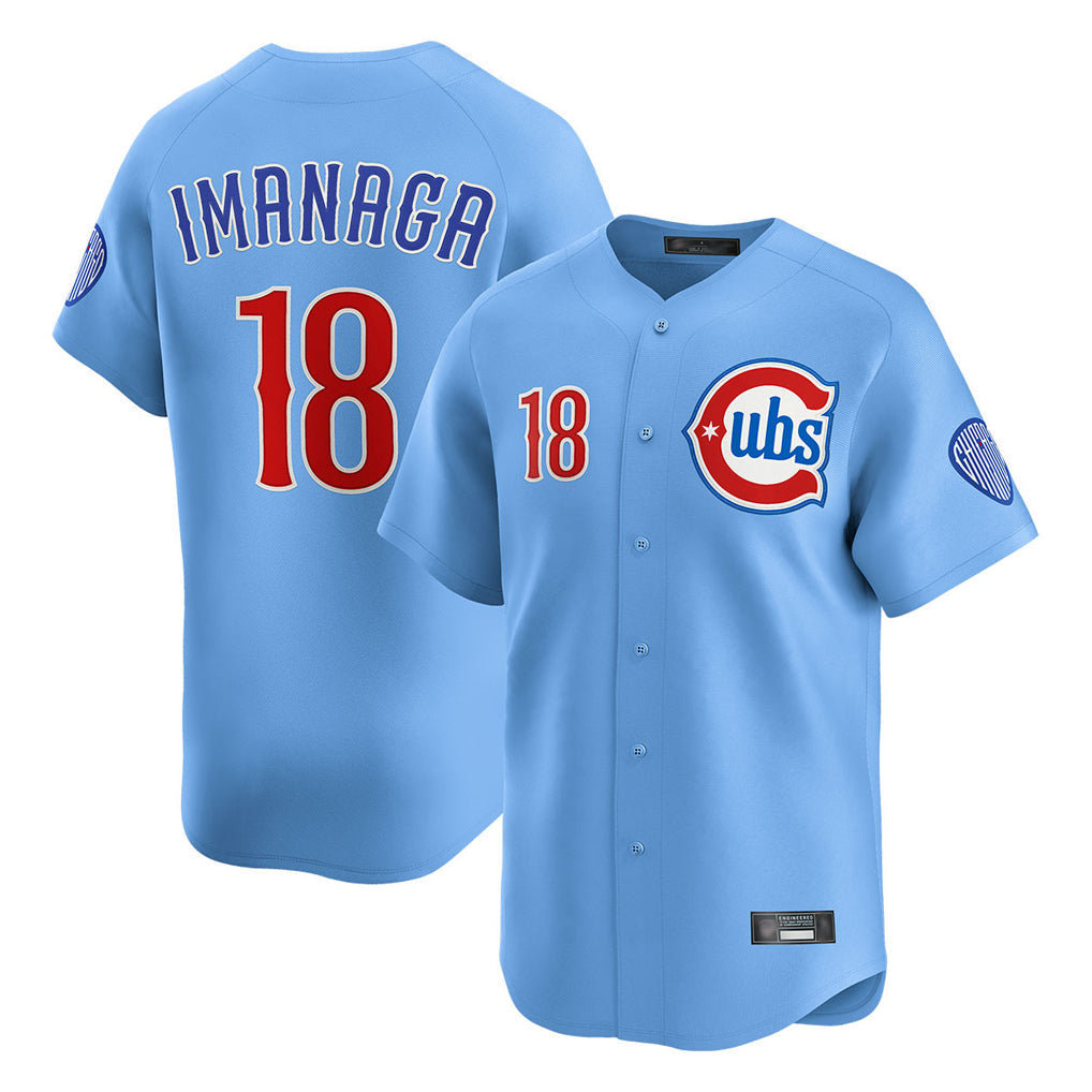 harde C.Cubs #18 Shota Imanaga Player Light Blue Limited Home Stitched Jerseys