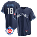 harde C.Cubs #18 Shota Imanaga Player Navy 150th Anniversary City Connect Home Game Stitched Jerseys