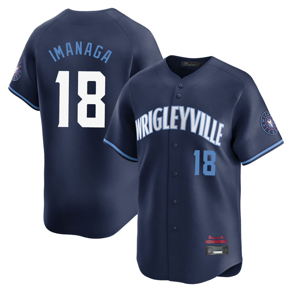 harde C.Cubs #18 Shota Imanaga Player Navy City Connect Limited Home Stitched Jerseys