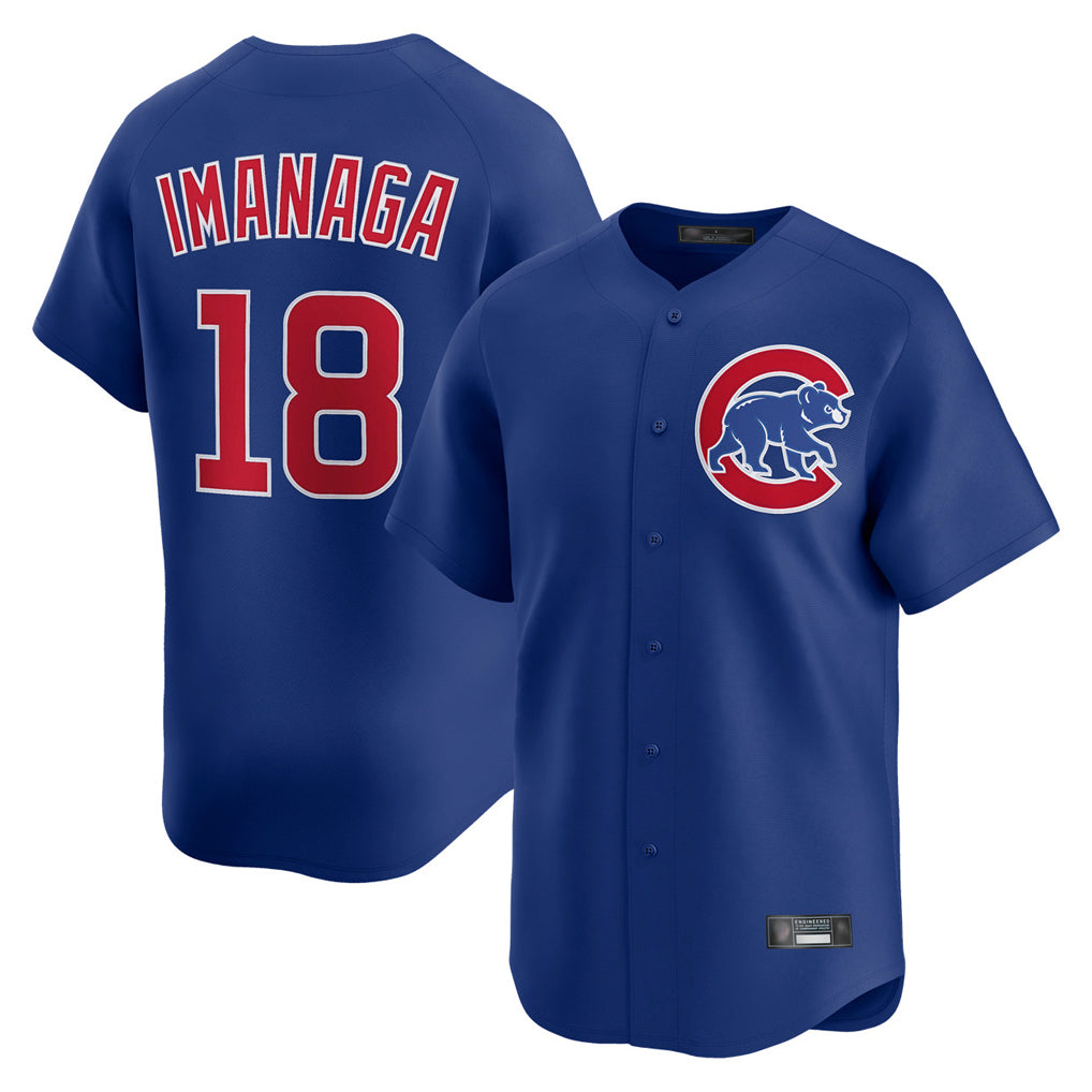 harde C.Cubs #18 Shota Imanaga Player Royal Limited Home Stitched Jerseys