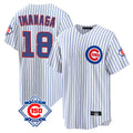 harde C.Cubs #18 Shota Imanaga Player White 150th Anniversary Home Game Stitched Jerseys