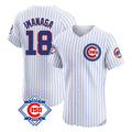 harde C.Cubs #18 Shota Imanaga Player White 150th Anniversary Limited Elite Home Game Stitched Jerseys