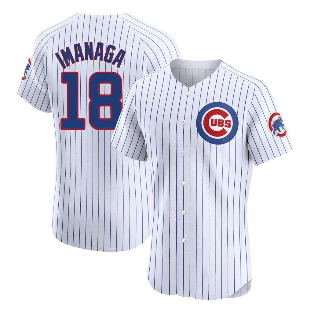 harde C.Cubs #18 Shota Imanaga Player White Limited Elite Home Game Stitched Jerseys