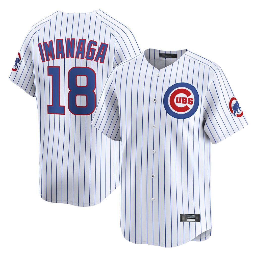 harde C.Cubs #18 Shota Imanaga Player White Limited Home Game Stitched Jerseys