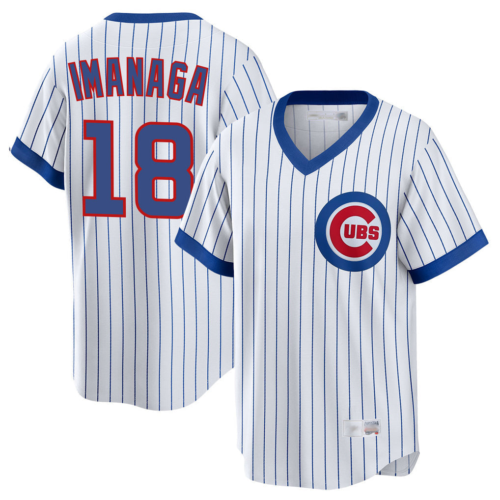 harde C.Cubs #18 Shota Imanaga Player White T-shirt Cooperstown Collection Limited Stitched Jerseys