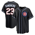 harde C.Cubs #23 Ryne Sandberg Player Black Fashion Out Game Stitched Jerseys