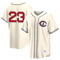 harde C.Cubs #23 Ryne Sandberg Player Cream Field of Dreams Home Game Stitched Jerseys