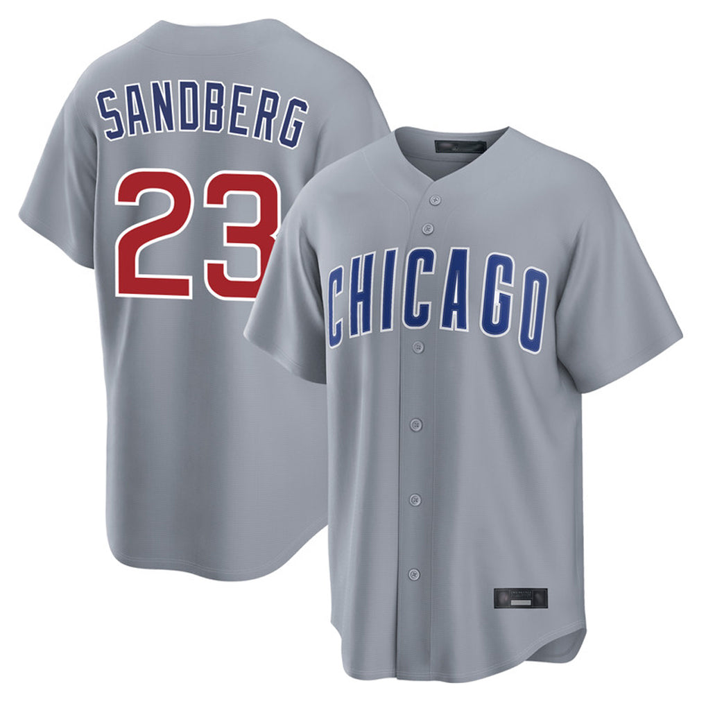 harde C.Cubs #23 Ryne Sandberg Player Gray Home Game Stitched Jerseys