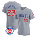 harde C.Cubs #23 Ryne Sandberg Player Gray Road 150th Anniversary Limited Elite Home Stitched Jerseys