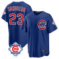 harde C.Cubs #23 Ryne Sandberg Player Royal 150th Anniversary Home Game Stitched Jerseys