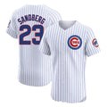harde C.Cubs #23 Ryne Sandberg Player White Limited Elite Home Game Stitched Jerseys